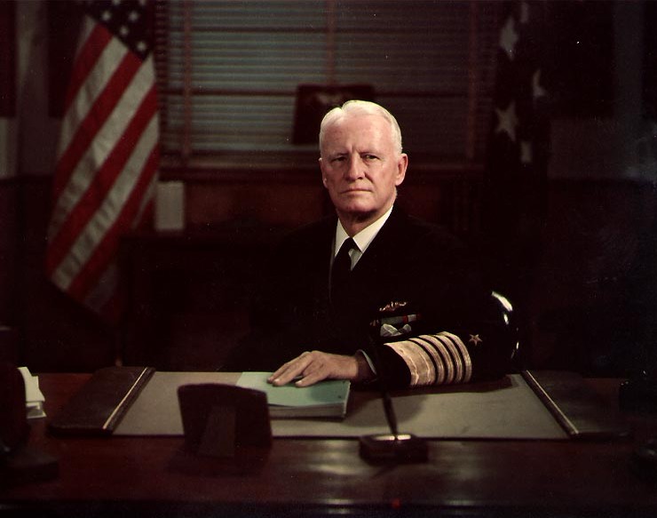 Chester  Nimitz tengernagy, a Csendes-óceáni Flotta főparancsnoka, a „hihetetlen győzelem” admirálisa